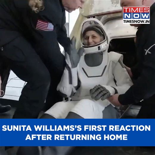 71K views · 654 reactions | 286 Days In Space! Sunita Williams Lands Back On Earth With A Smile & Wave #sunitawilliams #nasa #astronaut #spacemission #SpaceX | TIMES NOW | Facebook