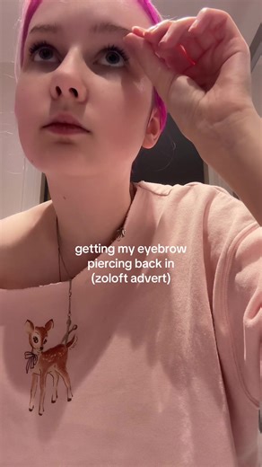 probably won’t do that again x | eyebrow piercing