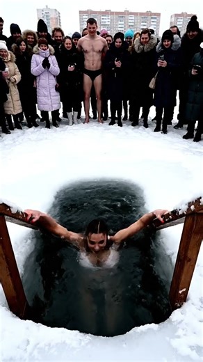 Diving into Ice Water! 🧊❄️ | Fun & Healthy Cold Swim Challenge!