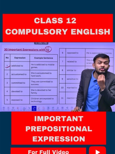 IMPORTANT PREPOSITIONAL EXPRESSION CLASS 12 COMPULSORY ENGLISH#ELOPEETH #COMPULSORYENGLISH #NEB