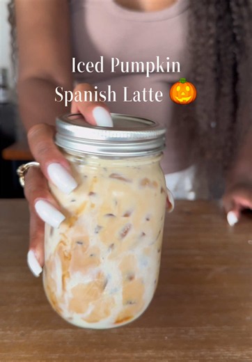 Sooo this was a 10/10 😮‍💨🤤 * Sweetened Condensed Milk * @Torani Pumpkin Pie Sauce * @The Spice House Pumpkin Spice * Double Shot of Espresso * Whole Milk #coffee #icedcoffee #pumpkinseason #fallcoffee #homecafe