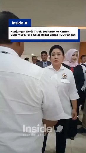113K views · 1.7K reactions | Rabu (12/11) Kunjungan kerja Titiek Soeharto ke Kantor Gubernur NTB dan menggelar rapat membahas RUU Pangan bersama Gubernur NTB Lalu Muhamad Iqbal dan Wakil Gubernur Indah Dhamayanti Putri. | Insidelombok | Facebook