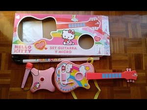 ★ Hello Kitty electric guitar and microphone unboxing