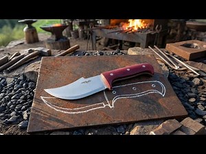 From junk to professional tool! Making a knife from rusty iron
