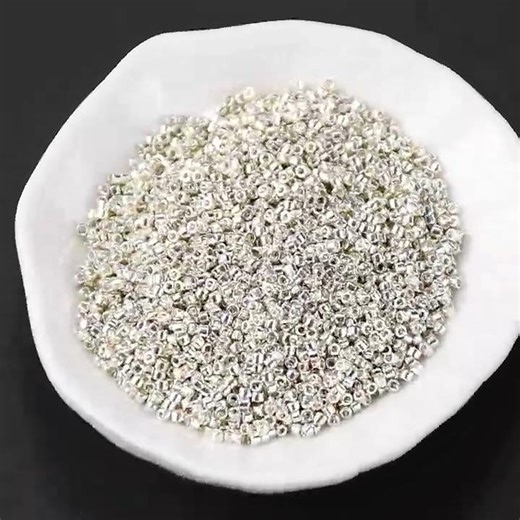 MIYUKI Delica Beads, Cylinder, Japanese Seed Beads, 11/0, (DB0035) Galvanized Silver