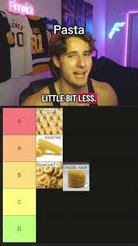 spongebob mac hella overrated #tierlist #ranking #pasta #food #shape