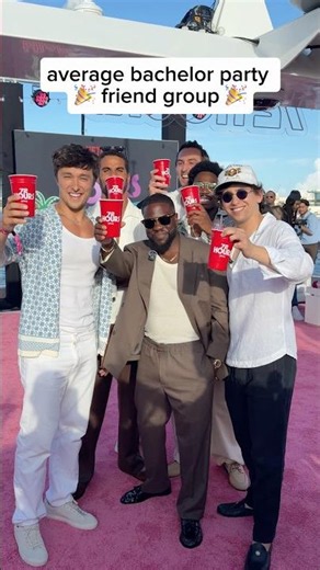 Typical bachelor party friend group