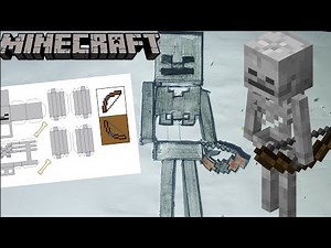 How to make a paper Minecraft skeleton! (MINECRAFT PAPERCRAFT!)