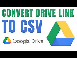 How to Convert Drive Links to CSV in SECONDS!