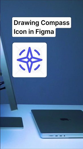 How to Draw Compass Icon in Figma - #figmatutorial