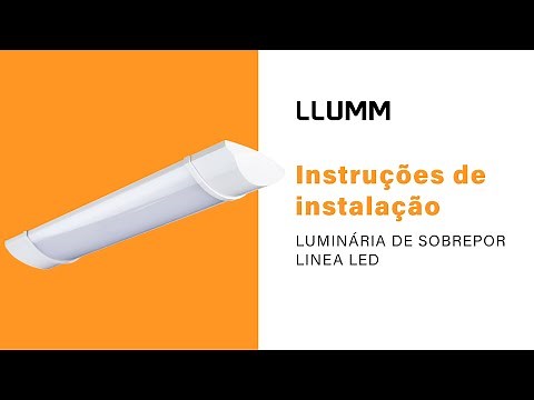Instalação - Luminária de Sobrepor Linea LED