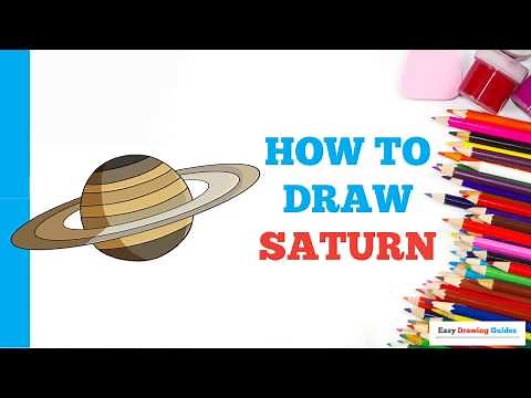 How to Draw Saturn in a Few Easy Steps: Drawing Tutorial for Beginner Artists