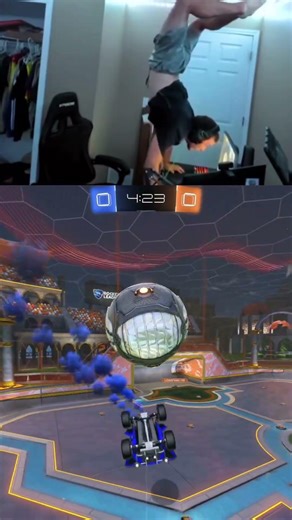 IN A HANDSTAND #rocketleague