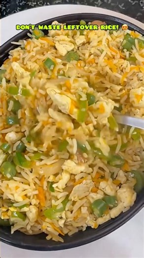 Leftover Rice Egg Fried Rice in 1 Pan 🍚✨