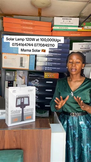 Affordable 120W Solar Lamp at Just 100,000 Ugx