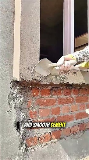 Brick Wall Plastering with Masonry Trowel | Professional Construction Tool in Action