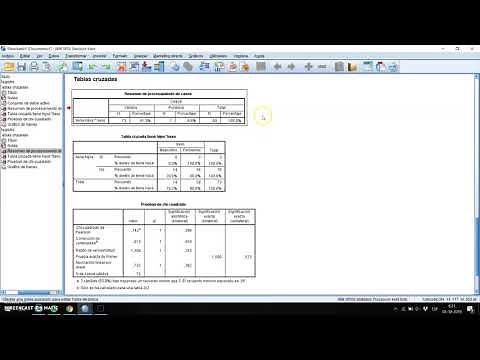 SPSS - Cálculo Chi-Cuadrado