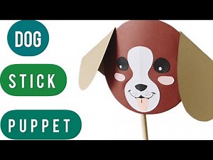 How to make Dog Stick Puppet with easy Steps ll Puppet #craftideas#viralvideo@craftwraftshobha