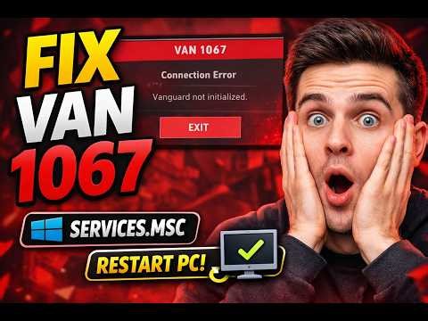 Fix VAN 1067 Error Valorant (Vanguard Not Initialized 2026)