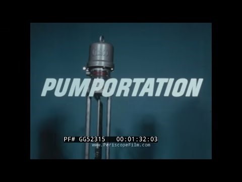 "PUMPORTATION" 1960s GRACO PROMOTIONAL FILM AIR OPERATED RECIPROCATING PUMPS FOR LIQUIDS GG52315