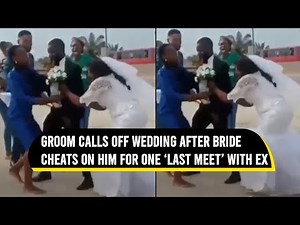 Bride cheats on groom during wedding, meets boyfriend, watch viral video