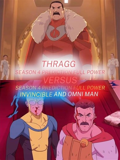 Thragg Vs Invincible And Omni Man #invincibleseason4 #invincible #thragg #invincibleandomniman #vs