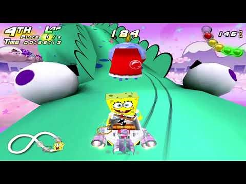 PC ARCADE NICKTOONS NITRO SPONGEBOB PLAY 2 - ALL COURSES 1-7 UK ARCADES RAW THRILLS 1080p 60fps