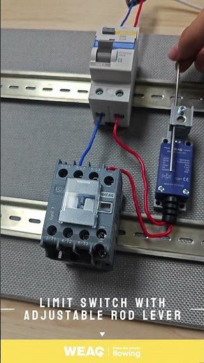 Adjustable lever limit switch: appearance details shown!