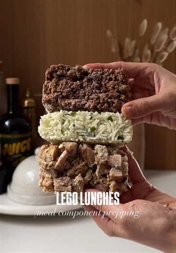 In 2026, we’re making Lego Lunches 🧱Would you try this? This hack is pure genius. The idea of meal component prepping has completely changed how I see, shape, and enjoy my meals. @littleveganeats — you are truly a genius!! Click the link in my bio for the step-by-step blog post with everything you need to plan, prep, and make ahead for a seamless week. Here are some more Lego Lunch pieces to play around with 👇 🧱 Proteins 1. Shredded chicken 2. Ground turkey (browned) 3. Meatballs (beef or tur