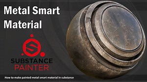 金属智能材质 - 涂漆金属 (7) - Substance Painter Matfx 锈蚀风化