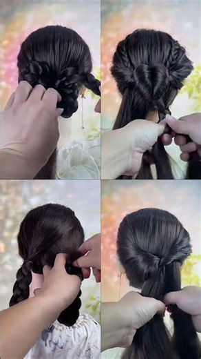 Elegant Braided Updo Tutorial | Graceful Flower Hair Bun for Special Occasions 🌸✨