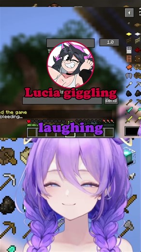 LUCIA PUSHED ME???? (Minecraft Invasion: Parasite) #vtuberclips #funny