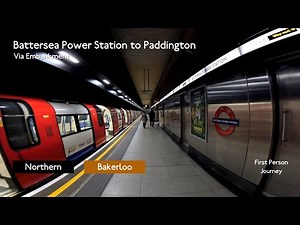 London Underground First Person Journey: Battersea Power Station to Paddington via Embankment