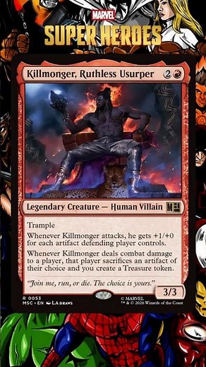 Killmonger, Ruthless Usurper - Magic: The Gathering Marvel Super Heroes Commander