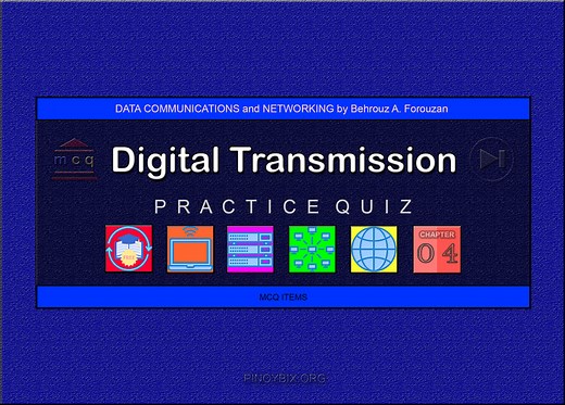 Forouzan: MCQ in Digital Transmission