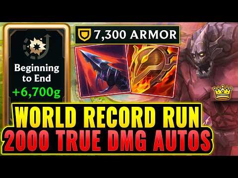 World Record Run: 7300 Armor Malphite - 2k True Damage On-Hit | League Arena Gameplay