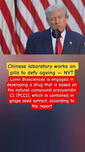 Chinese laboratory works on pills to defy ageing — NYT#ussiaukrainewar