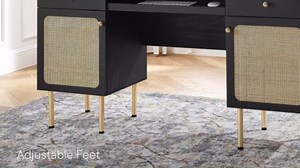 Modway EEI-6199-OAK Chaucer Office Desk, Oak