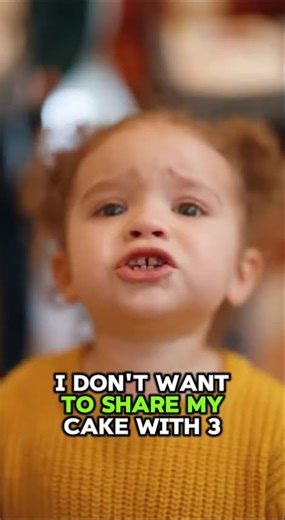 She's not ready to share her cake! 🍰👶👶 Why 2 babies? I want my cake! 🤣