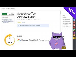 Speech-to-Text API: Qwik Start | #2025 | #GSP119 |#qwiklabs |Solution