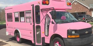 Glamorous spa bus offering birthday parties