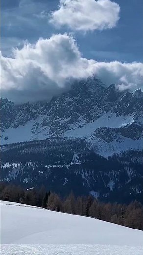 Unreal Snowy Dolomites 🇮🇹 Monte Elmo #shorts