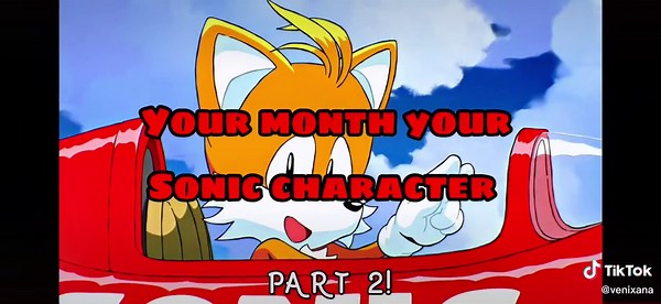 Discover Your Birth Month Sonic Character!