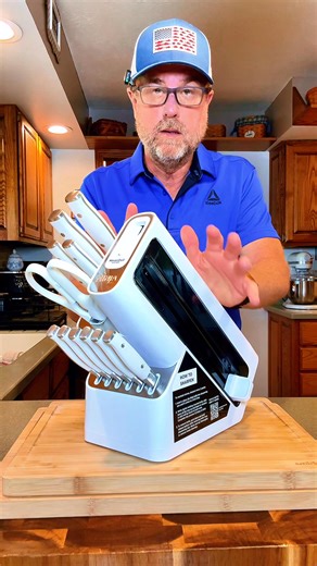 Meet the Ninja NeverDull Knife System — German stainless steel blades, full-tang strength, chef-level control, and a 10-year sharpness guarantee with the built-in sharpener. Swipe → instantly sharper. Chop, slice, prep—effortless. Professional performance made simple. 🔥 Black Friday blowout: $49.96 — Ends soon. | Danielleo Jordan Serrano