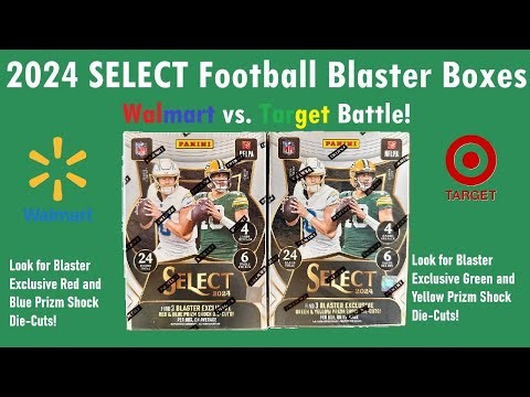 WALMART 2024 Select NFL Football Blaster Box vs. TARGET 2024 Select Football Blaster Box BATTLE!