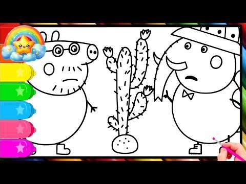 Daddy Pig Play with his best friend || Peppa Pig Official Full Episodes || Peppa Pig coloring book