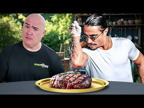 Guga Savagely ROAST Salt Bae's Steaks!