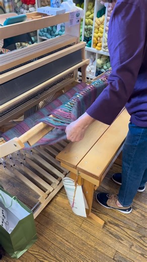 1.8K views · 1.6K reactions | Kay has finished! This was about one months work #weaving #loom #mightywolf | Lambspun of Colorado | Facebook