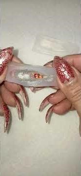 CLAW NAIL VALENTINE'S THEME MADE WITH UV RESIN #tutorial #nailart #VALENTINE'S DAY