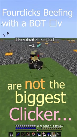 Da Biggest Clicker VS Da Biggest Bot 😭🥀💀🗿 #fypシ #minecraft #unstablesmp #gaming #pvp #wemmbu #troll